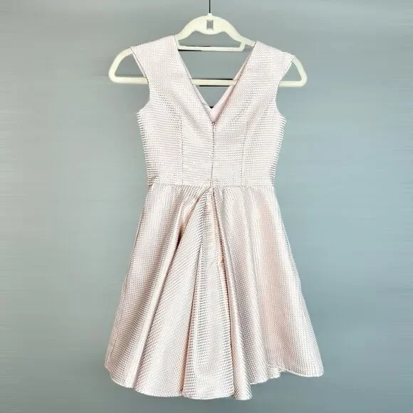 Un Deux Trois Pink Metallic Kids Formal Dress - Picture 7 of 11
